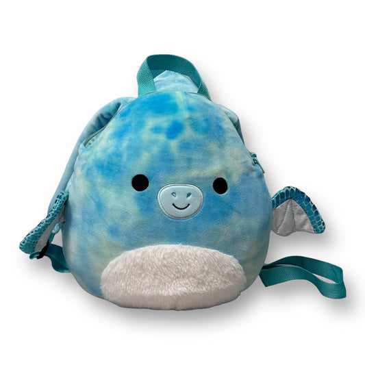 Kelly Toys Squishmallow Shantira Blue Pterodactyl Backpack, 12"