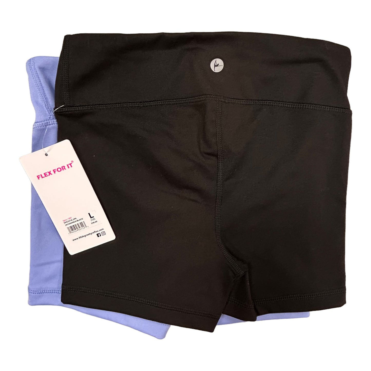 NEW! Girls Size 12 Youth Athleticwear Spandex Shorts 2-Pack Bundle