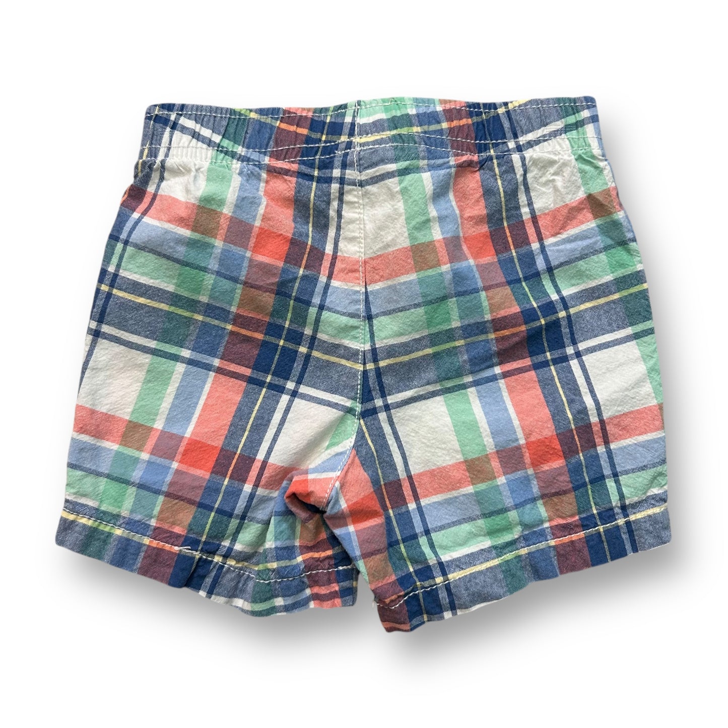Carter's Size 18 Months Toddler Boys Pull On Plaid Shorts