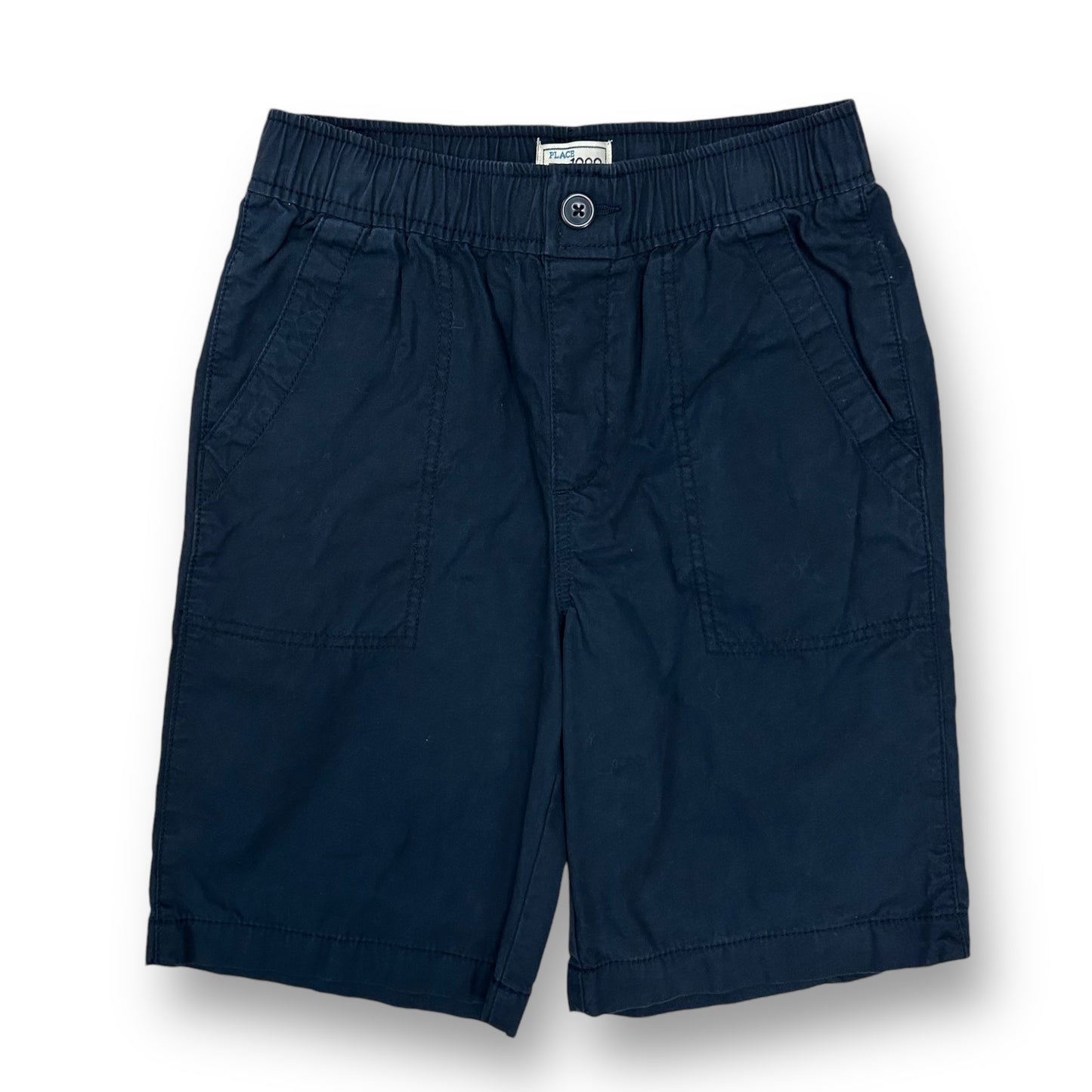 Boys Size 10 Youth Chino Navy Adjustable Elastic Waist Khaki Shorts