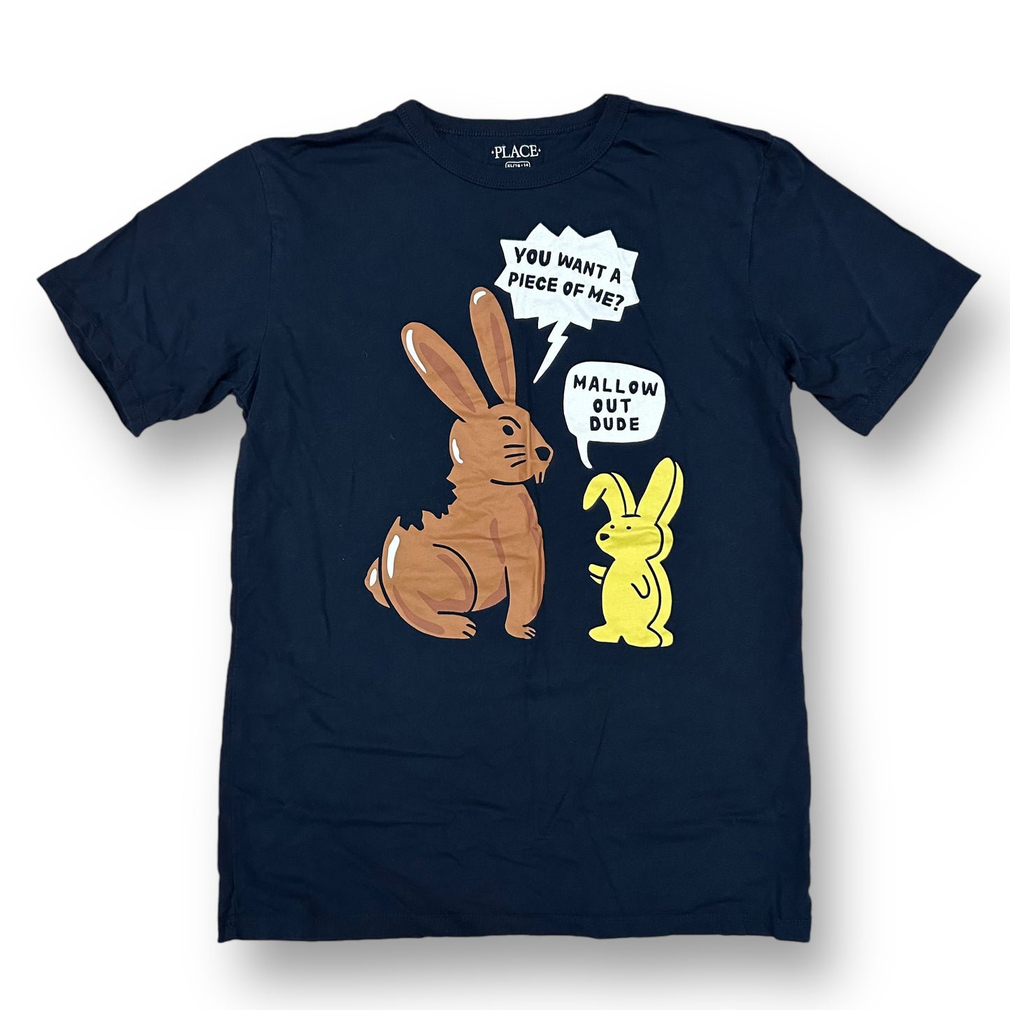 Children's Place Youth Boy Size 14 YXL Short Sleeve Navy T-Shirt