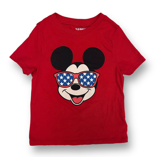 Boys Old Navy Size 4T Red Disney Mickey 4th of July Tee