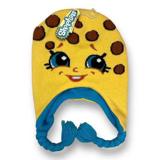 NEW! Girls Shopkins Size 2T-5T Yellow & Blue Kooky Cookie Winter Hat