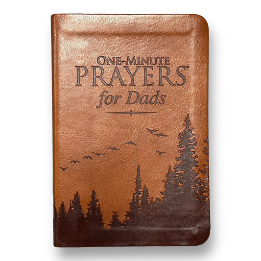 NEW! One Minute Prayers for Dads Leather Cover Men's Devotional