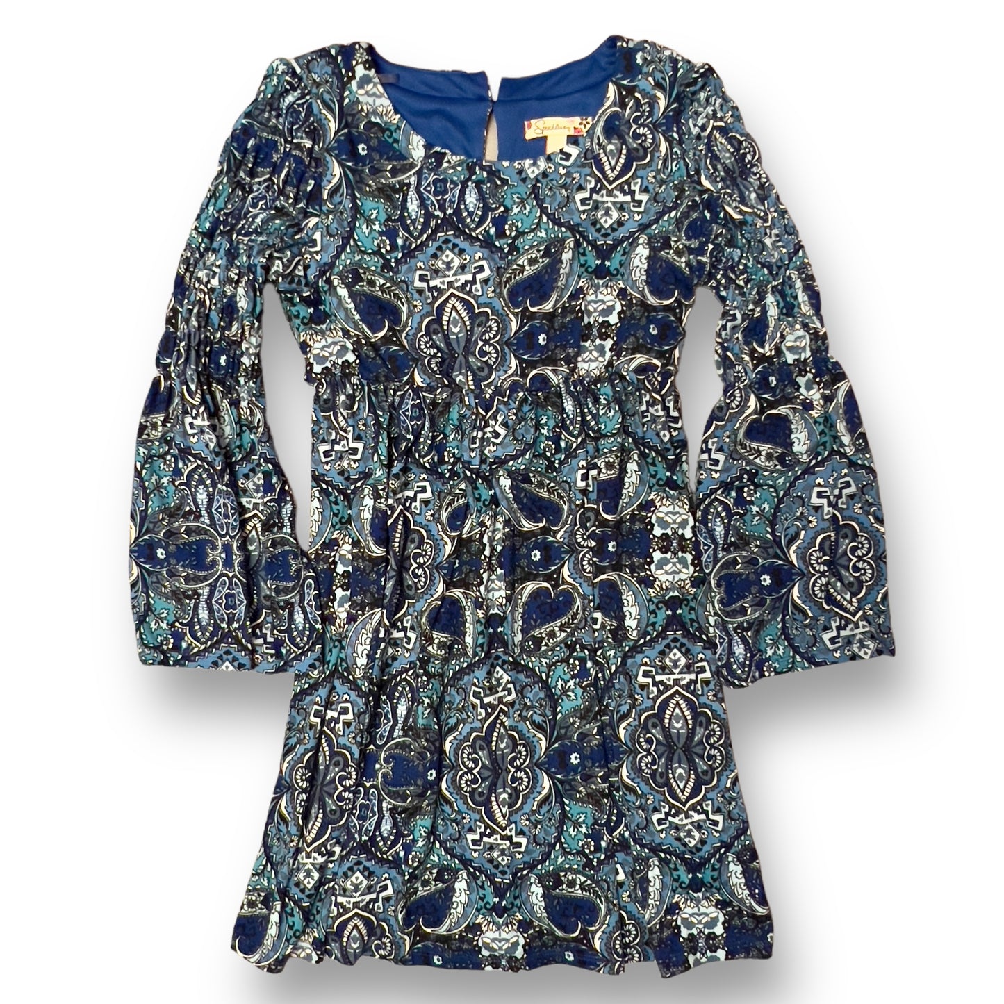 Speechless Size 12 Youth Girls Long Sleeve Boho Babydoll Dress