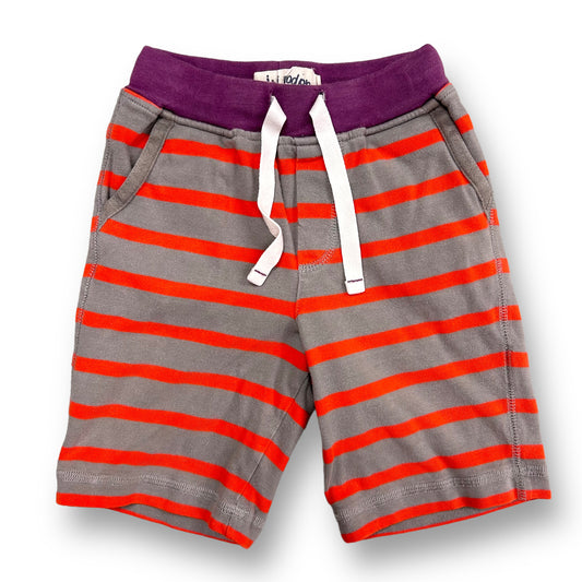 Boys Mini Boden Size 3 Gray Striped Sweat Shorts