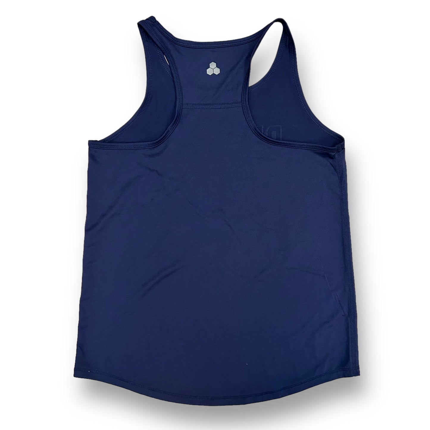 Girls Size 10/12 Youth Activewear Tank Navy "Be the Change" Athletic Top