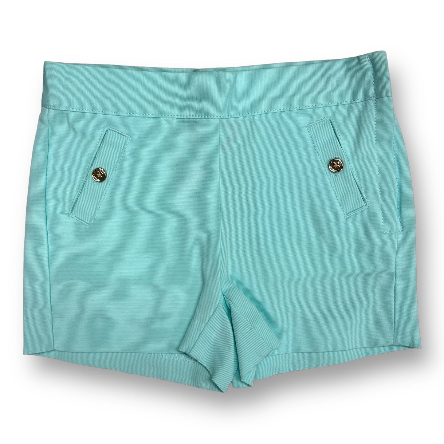 Janie and Jack Girls Size 18-24 Months Aqua Blue Button Pocket Shorts