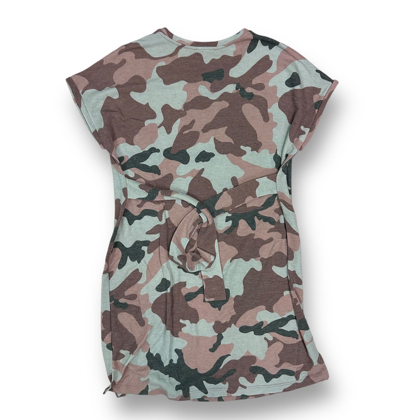 Hayden Girls Youth Size 12/14 Tie-Back Short Sleeve Camo Dress