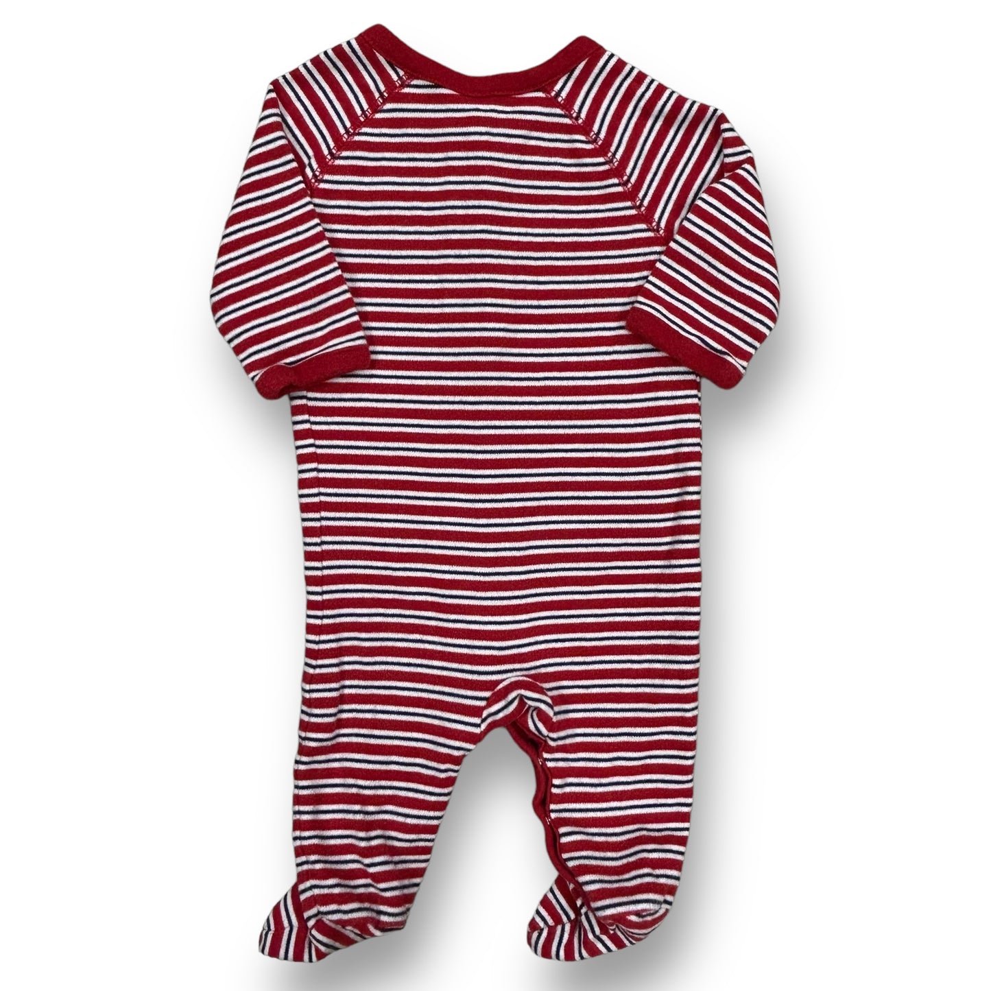 Boys Ralph Lauren Size 3 Months Red White Blue Striped Footie One-Piece