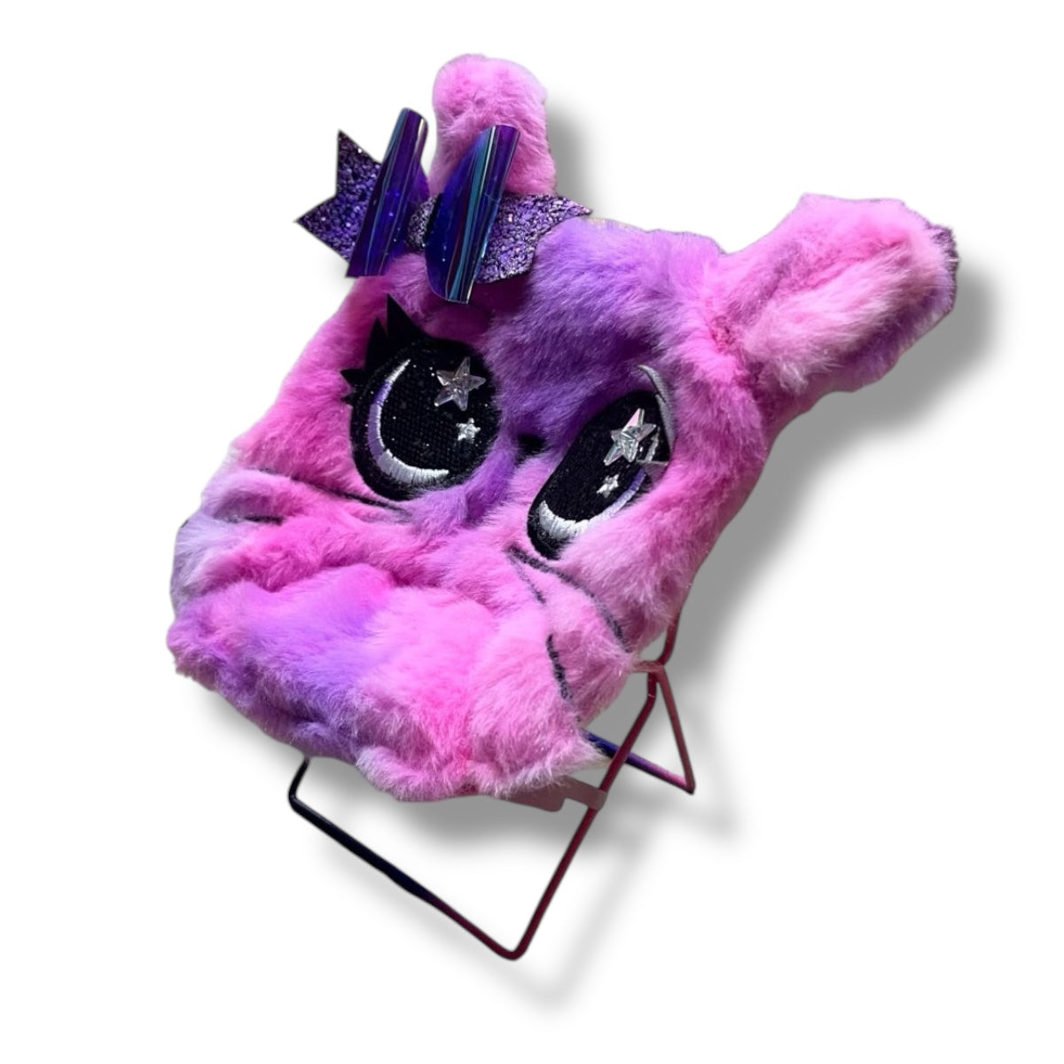 NEW! Claire's Jewelry Plush Kitty Folding Smart Phone Chair Mini Tablet Stand