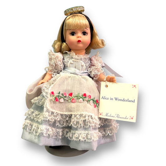 Madame Alexander "Alice in Wonderland" 13001 8" Doll with Stand