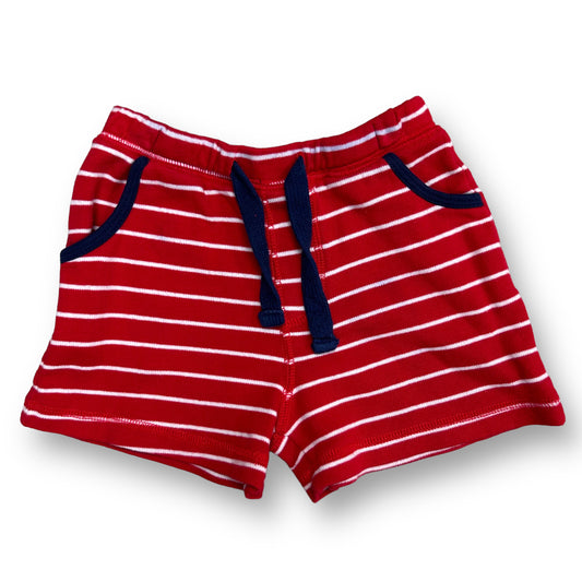 Boys Mudpie Size 24 Months/2-3 Red Striped Sweat Shorts