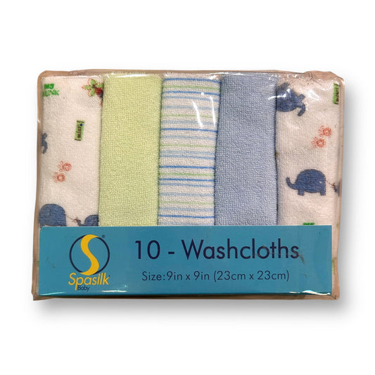 NEW! Pack of 10 Baby Washcloths Gift Set