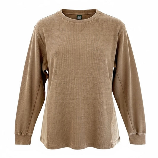 Wild Fable Women’s Size Small Brown Long Sleeve Loose Fit Thermal Shirt