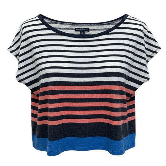 American Eagle Size Small Top Women's Loose Fit Short Sleeve Cropped Shirt