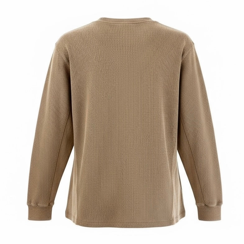 Wild Fable Women’s Size Small Brown Long Sleeve Loose Fit Thermal Shirt