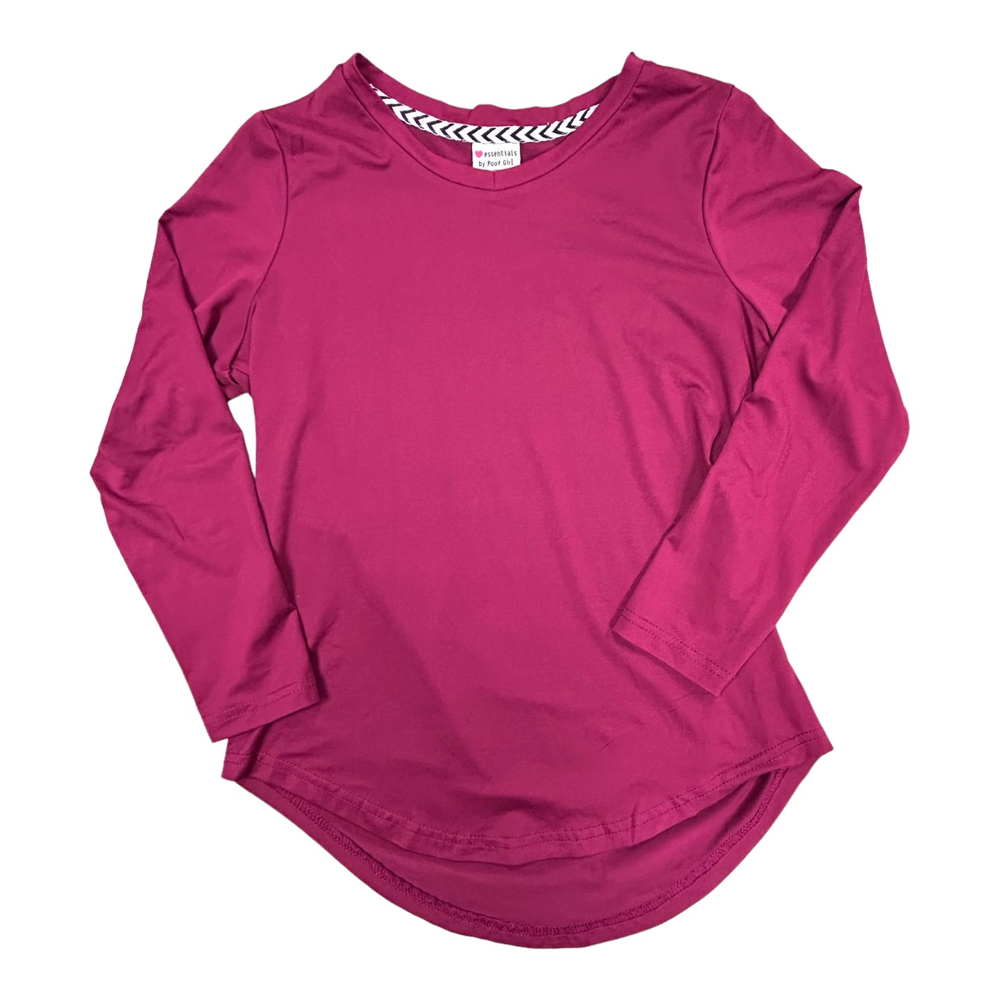 Girls Poof Girls Size 14/16 Loose Fit Long Sleeve Athletic Top