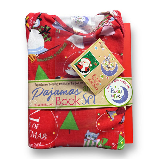 NEW! 12 Days of Christmas Book & 12 Month Pajamas Set