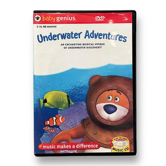 Baby Genius Underwater Adventures DVD with Extra Musical CD