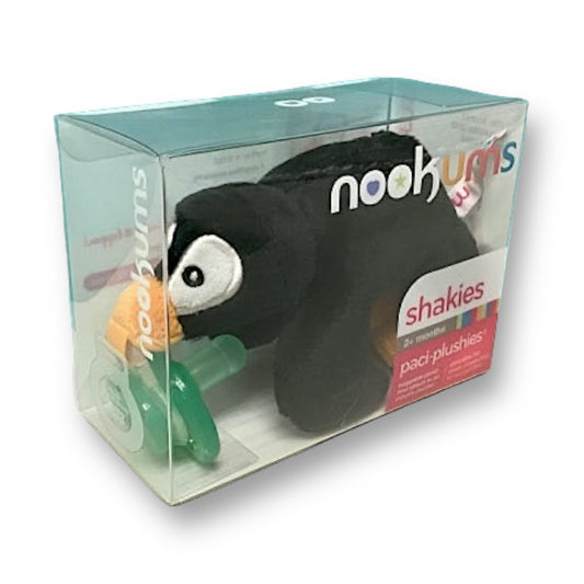 NEW! Nookums Paci-Plushies Buddies "Puck Penguin" Pacifier Pal