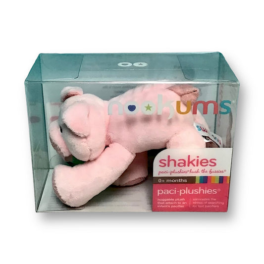 NEW! Nookums Paci-Plushies Buddies "Pigi Pig" Pacifier Pal