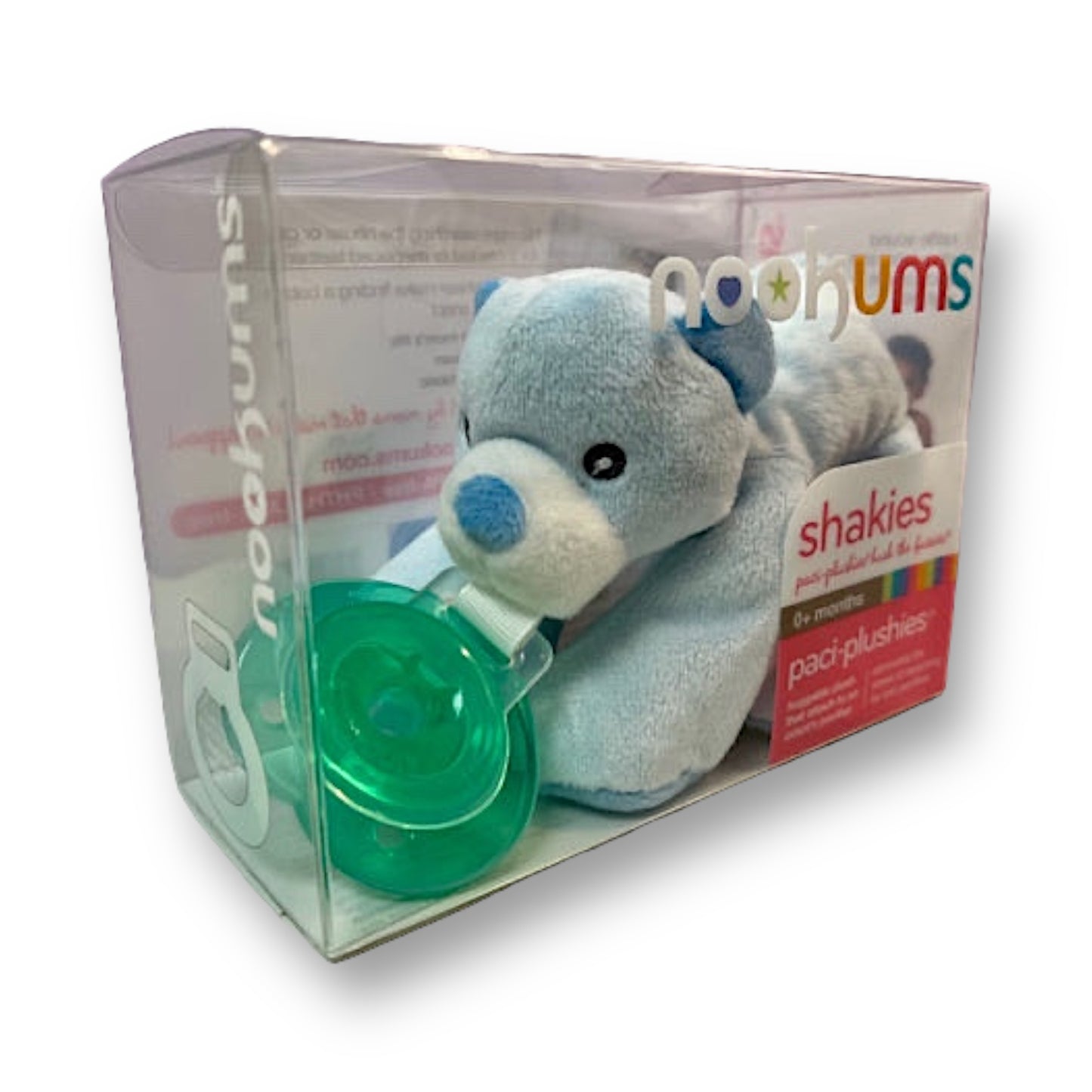 NEW! Nookums Paci-Plushies Buddies "Bentley the Blue Bear" Pacifier Pal