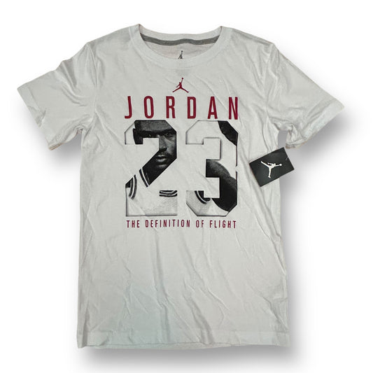 NEW! Boys Air Jordan Size 12-13 Years YLG White Basketball T-Shirt