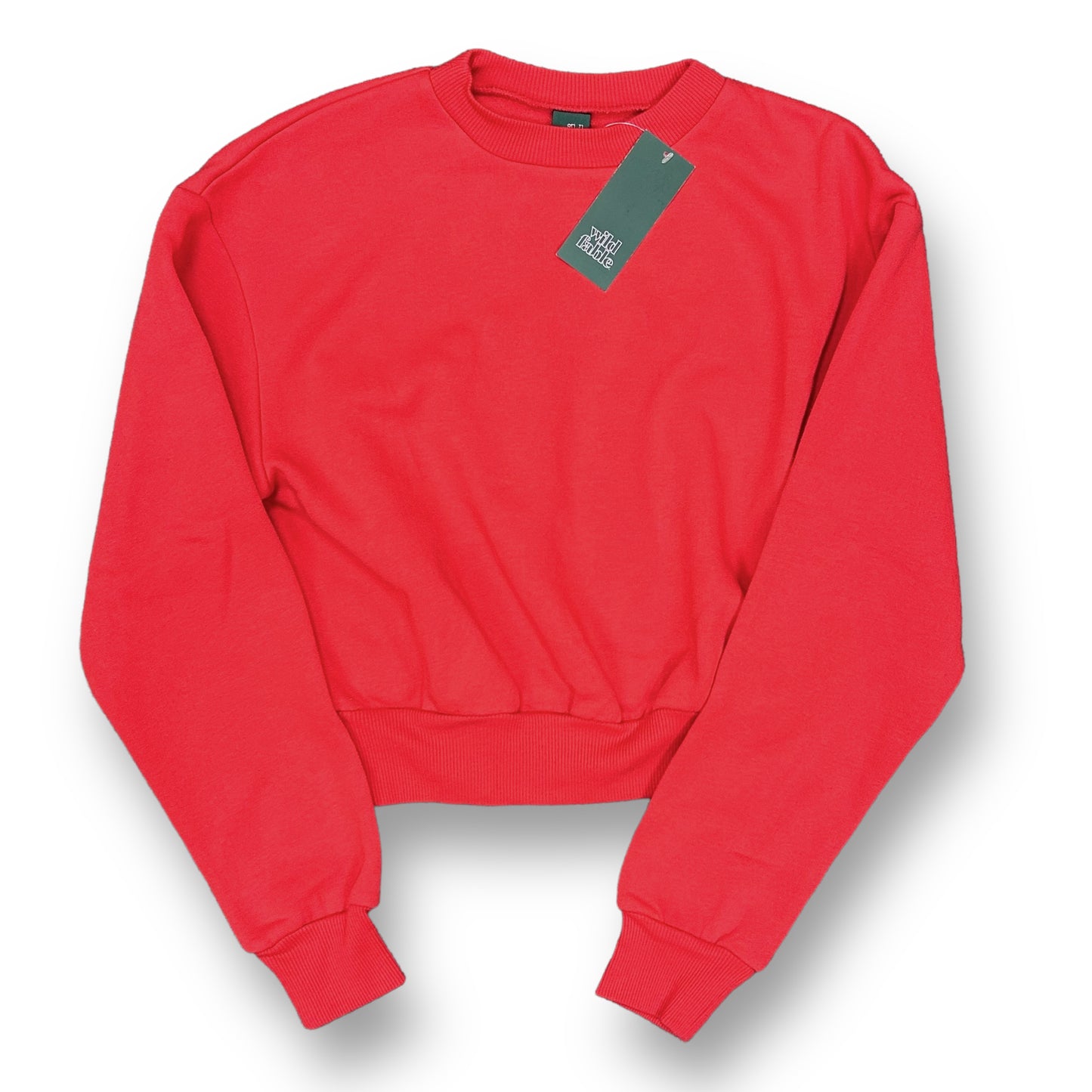 NEW! Juniors Wild Fable Size XS Red Cropped Sweatshirt