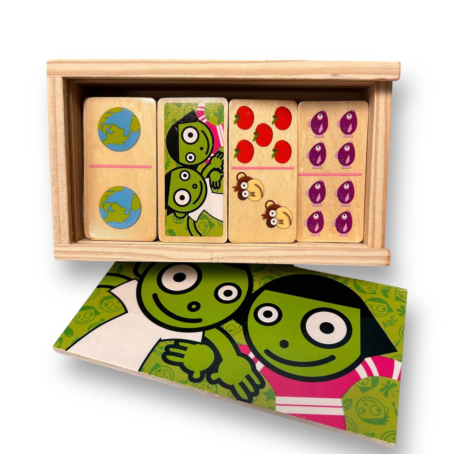 PBS Kids Wooden Dominoes in Slider Box