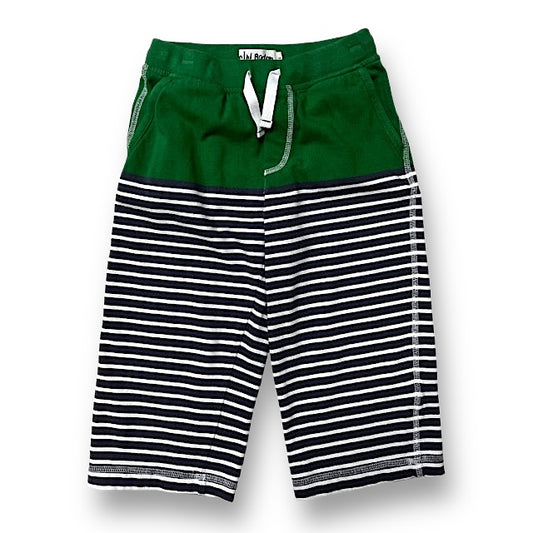 Boys Boden Size 9 Green Striped Sweat Shorts