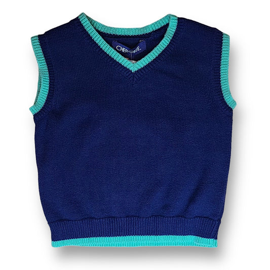 Boys Cherokee Size 12 Months Navy Sweater Vest