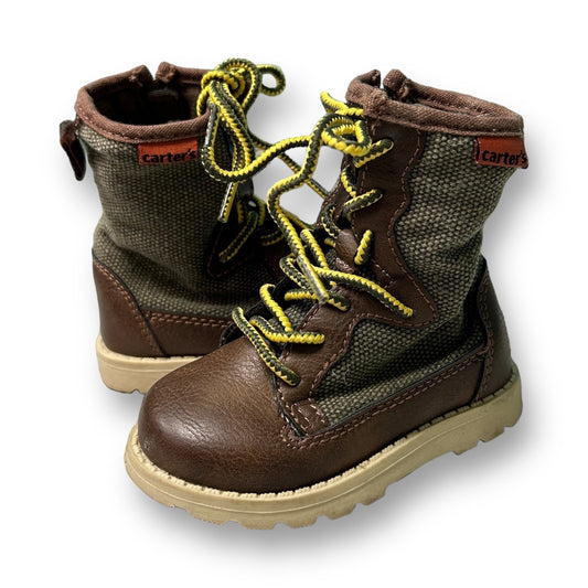 Carter's Toddler Boy Size 4 Brown Lace-Up Boots