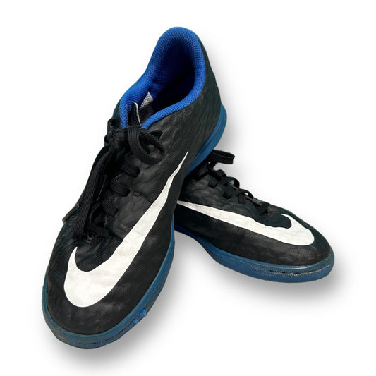Youth Boy Nike HypervenomX Size 4 Black Indoor Soccer Shoes