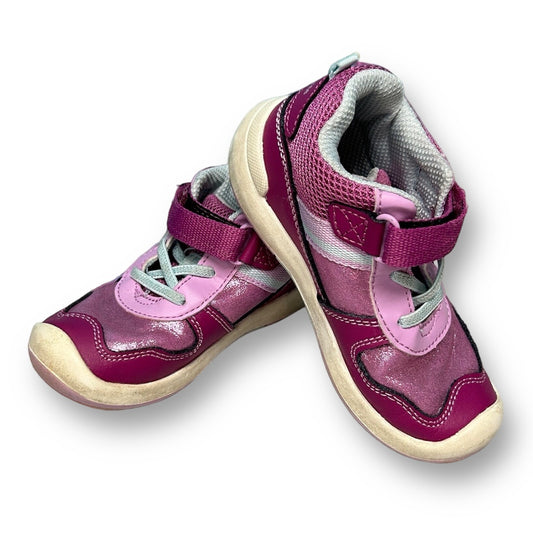 Stride Rite Size 8 Purple Shimmer Velcro Tennis Shoes