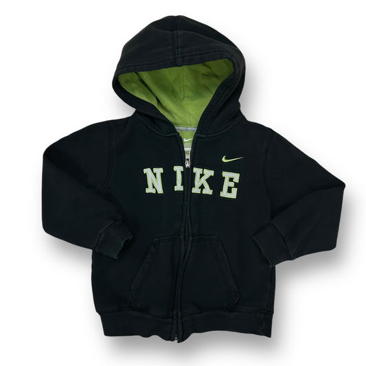 Nike Boys Size 4T Black Hoodie Full Zip Sweatshirt with Pockets