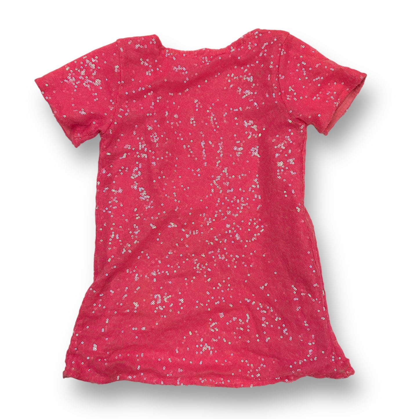 Little Bear & Bean Boutique Girls Size 4 Pink Cardigan Short Sleeve Sequin Top