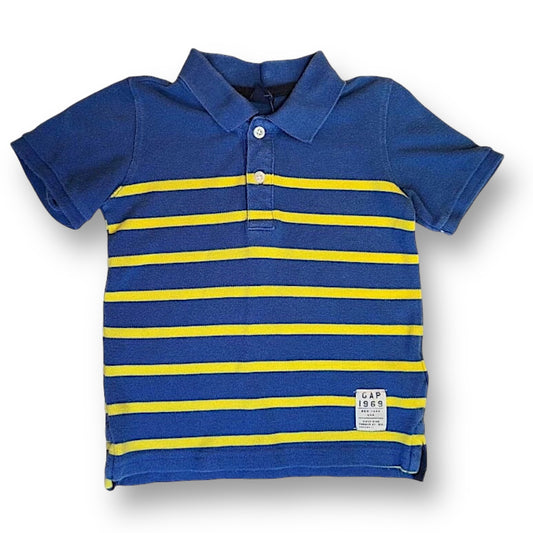 Boys Size 4 Gap Blue Striped Polo Shirt