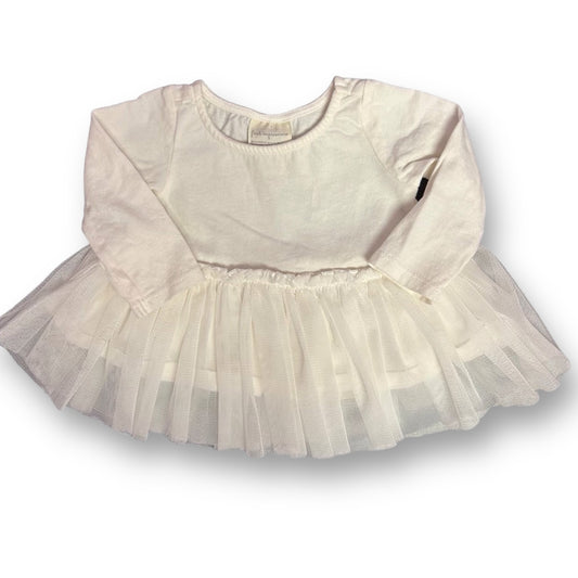 Girls First Impressions Size 0-3 Months Buttercream Tulle Bottom Dress