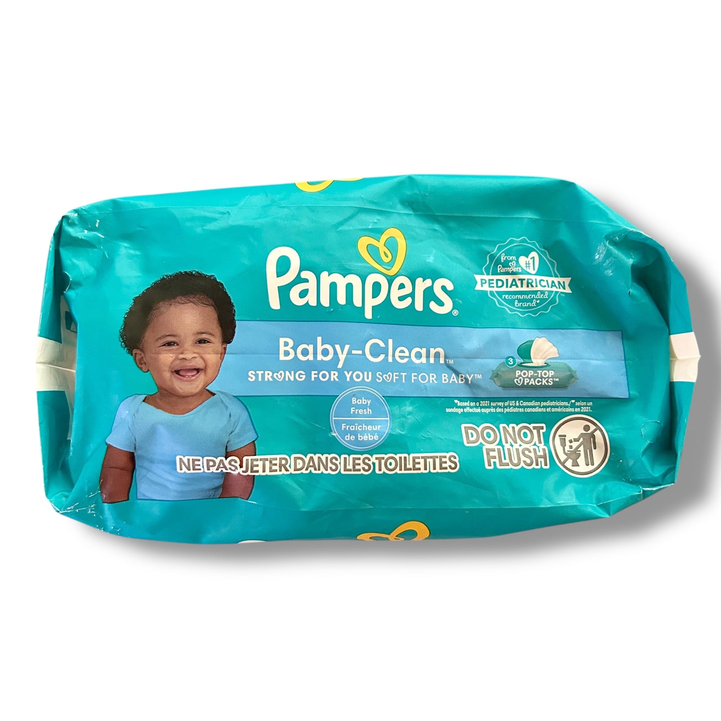 NEW! Pampers Baby Clean Wipes 360 Count Baby Fresh 5 Pop-Top Packs Diaper Wipes
