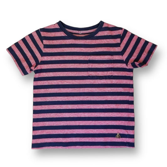 Boys Gabby Size 4 Red & Navy Striped Pocket T-Shirt