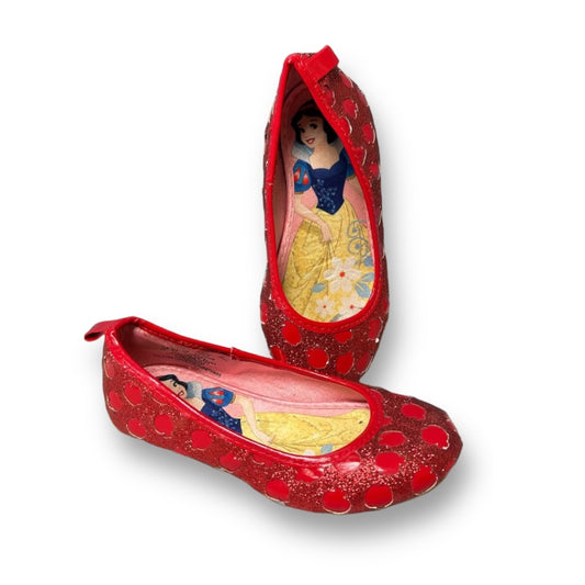 Disney Princess Big Girl Size 10 Red Casual Dress-Up Shoes