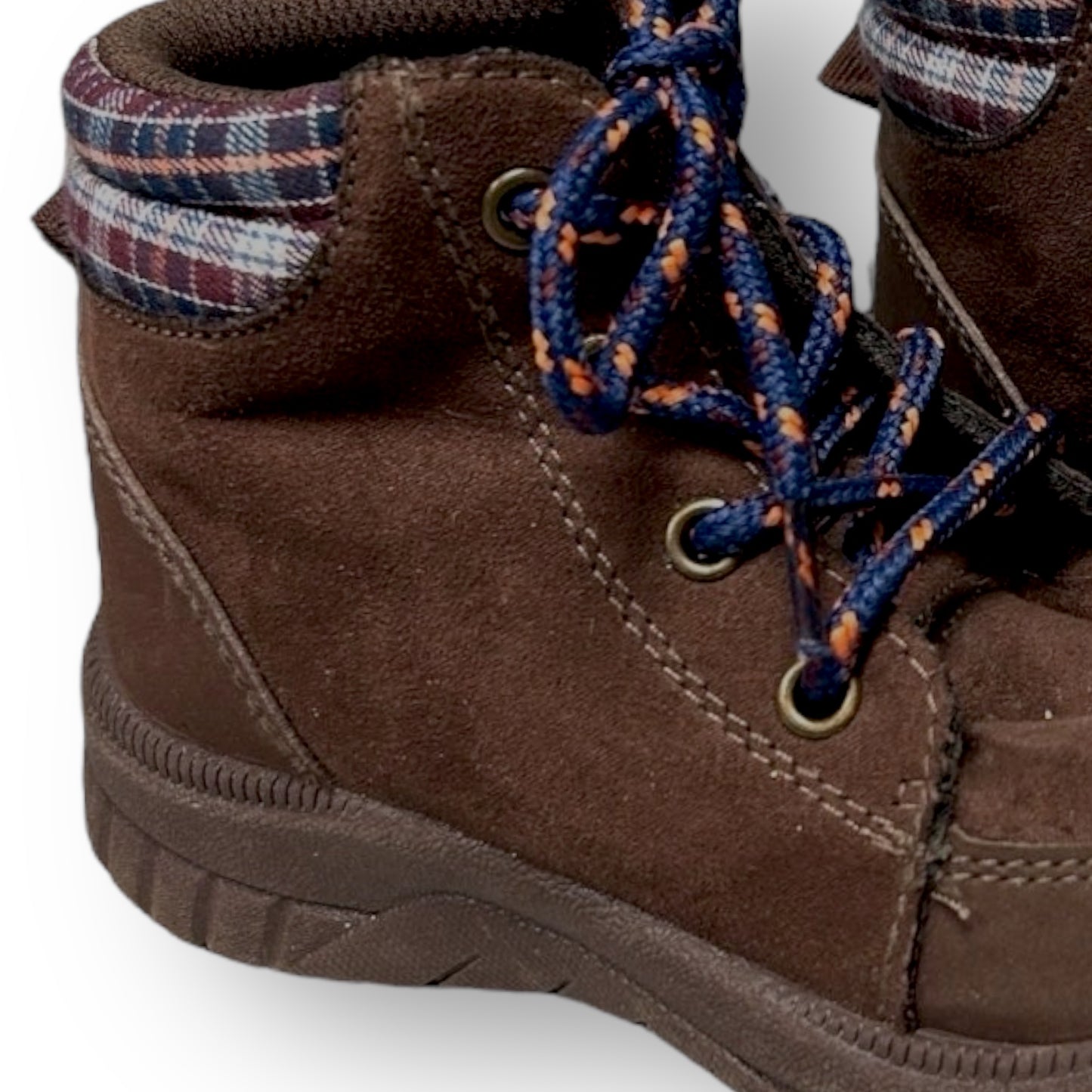 OshKosh Boys Shoes Size 10 Kids Brown Suede Boots with Reinforced Toe