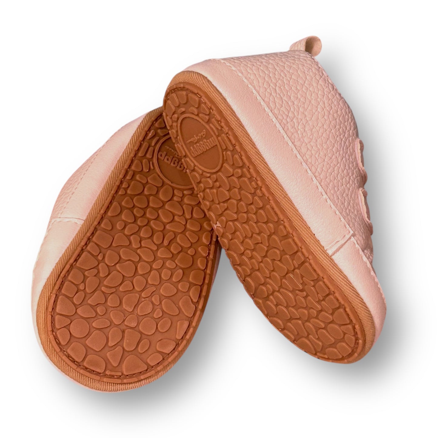 NEW! Baby Boy 6-12 Months Soft Sole Sneakers Size 3 White Leather Walking Shoes