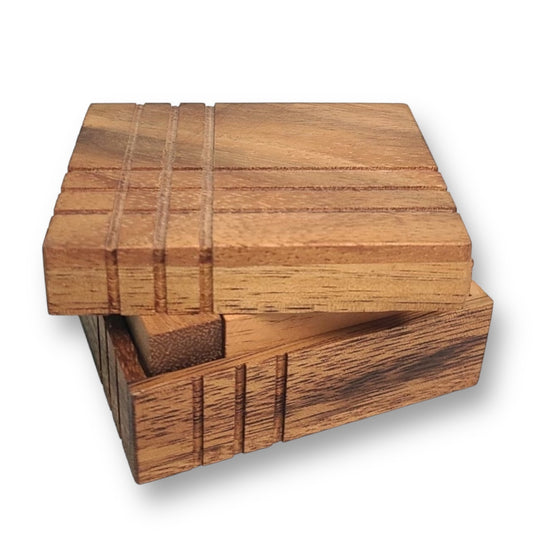 Wooden Building Block Puzzle with Storage Box