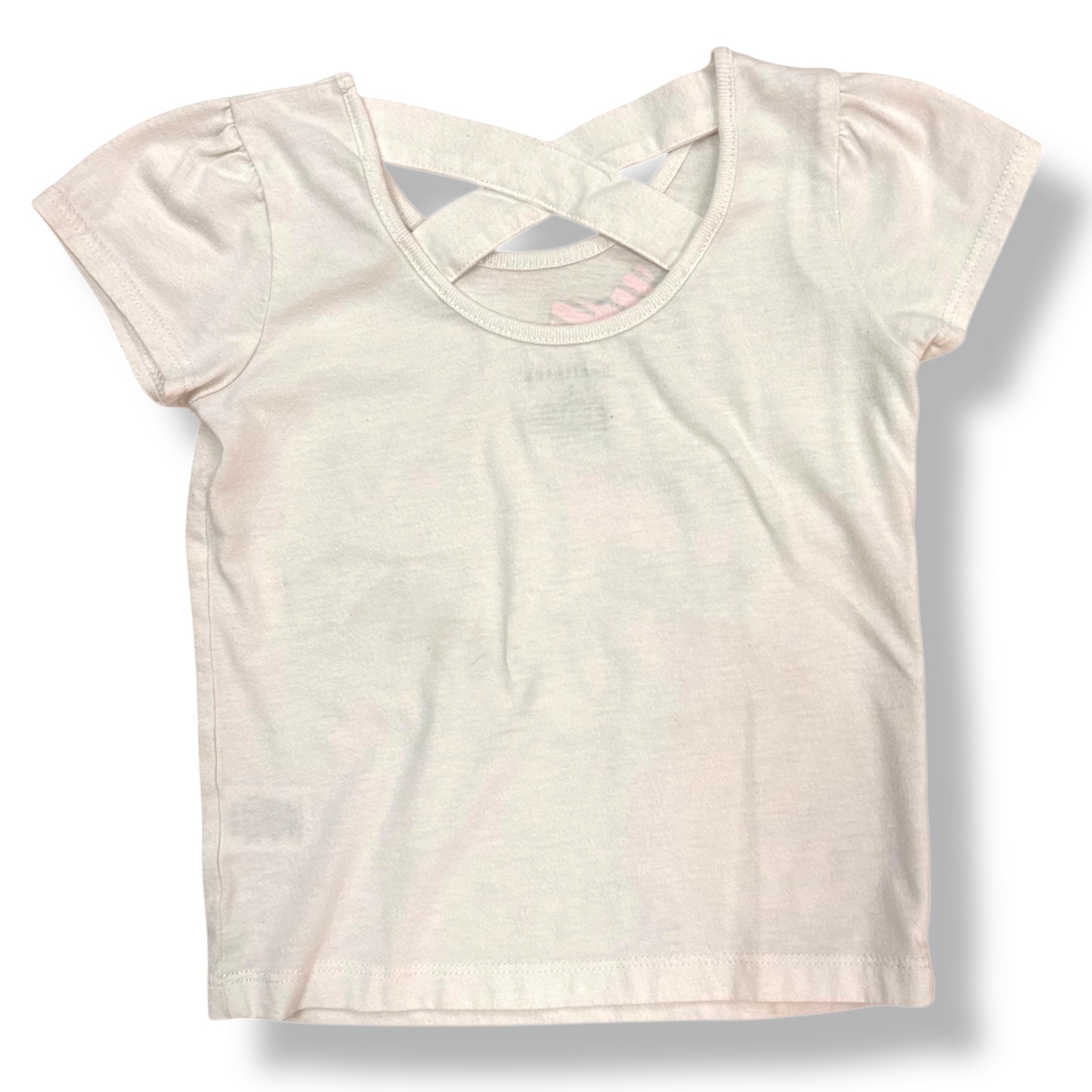 Girls Size 2T Shopping in Paris Short Sleeve Strappy Back Shirt