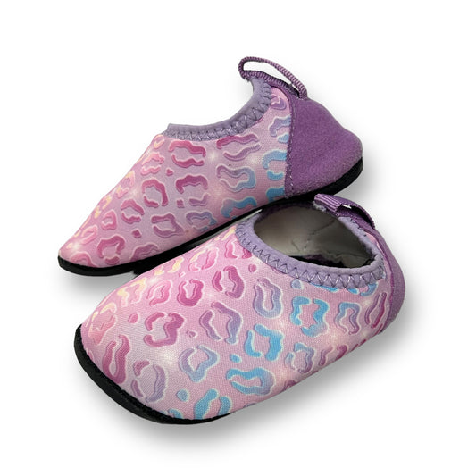 Jiasuqi Toddler Girl Size 4/5 Purple Animal Print Water Shoes