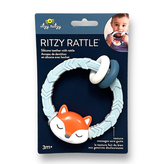 NEW! Itzy Ritzy Fox Silicone Teether Rattle