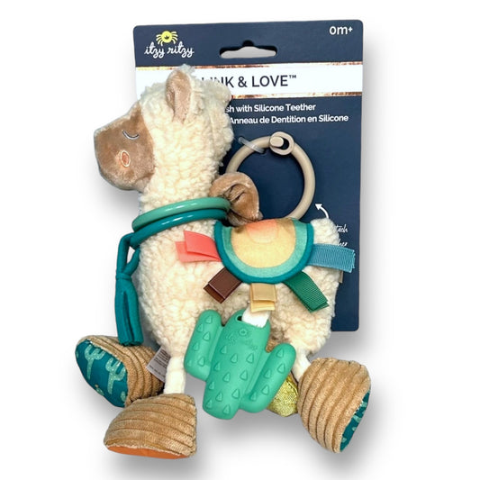 NEW! Itzy Ritzy Llama Link & Love Activity Plush with Teether Toy