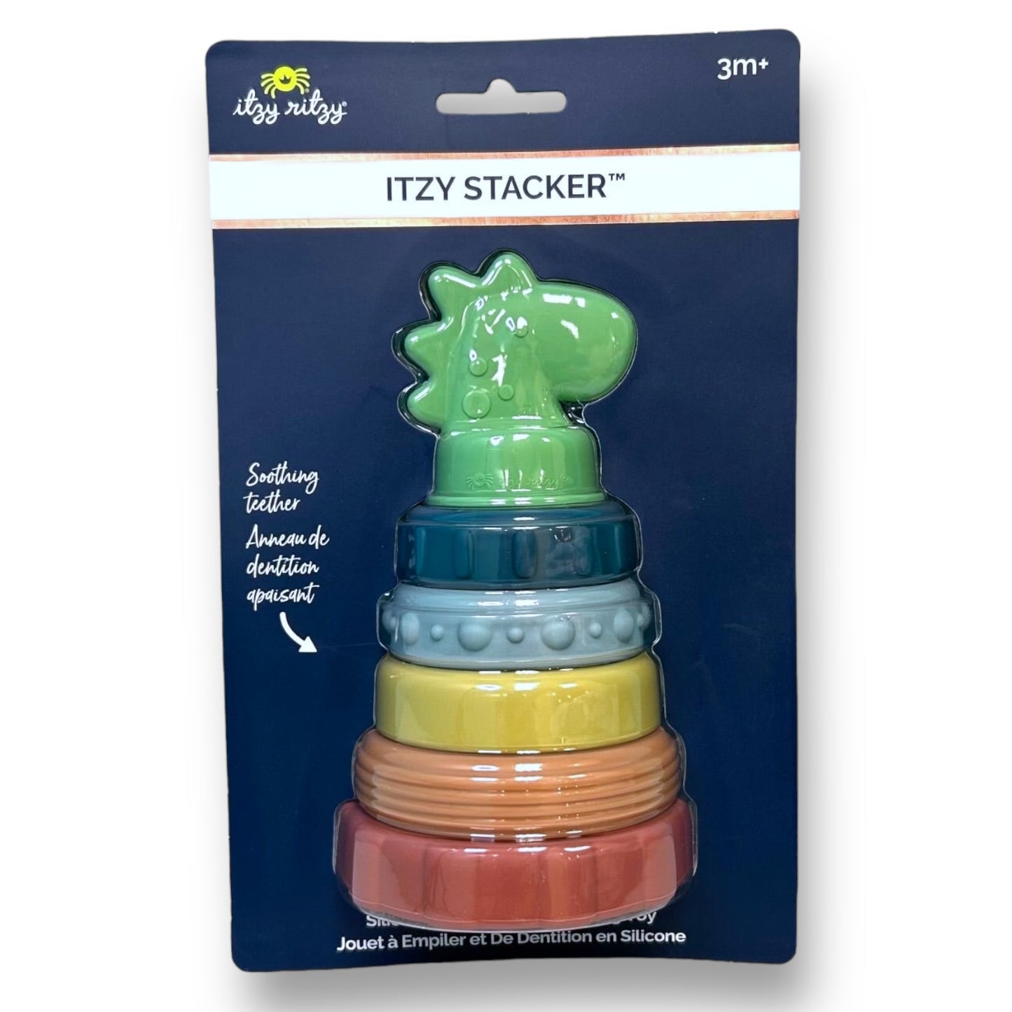 NEW! Itzy Ritzy Soothing Teether Dino Stacker